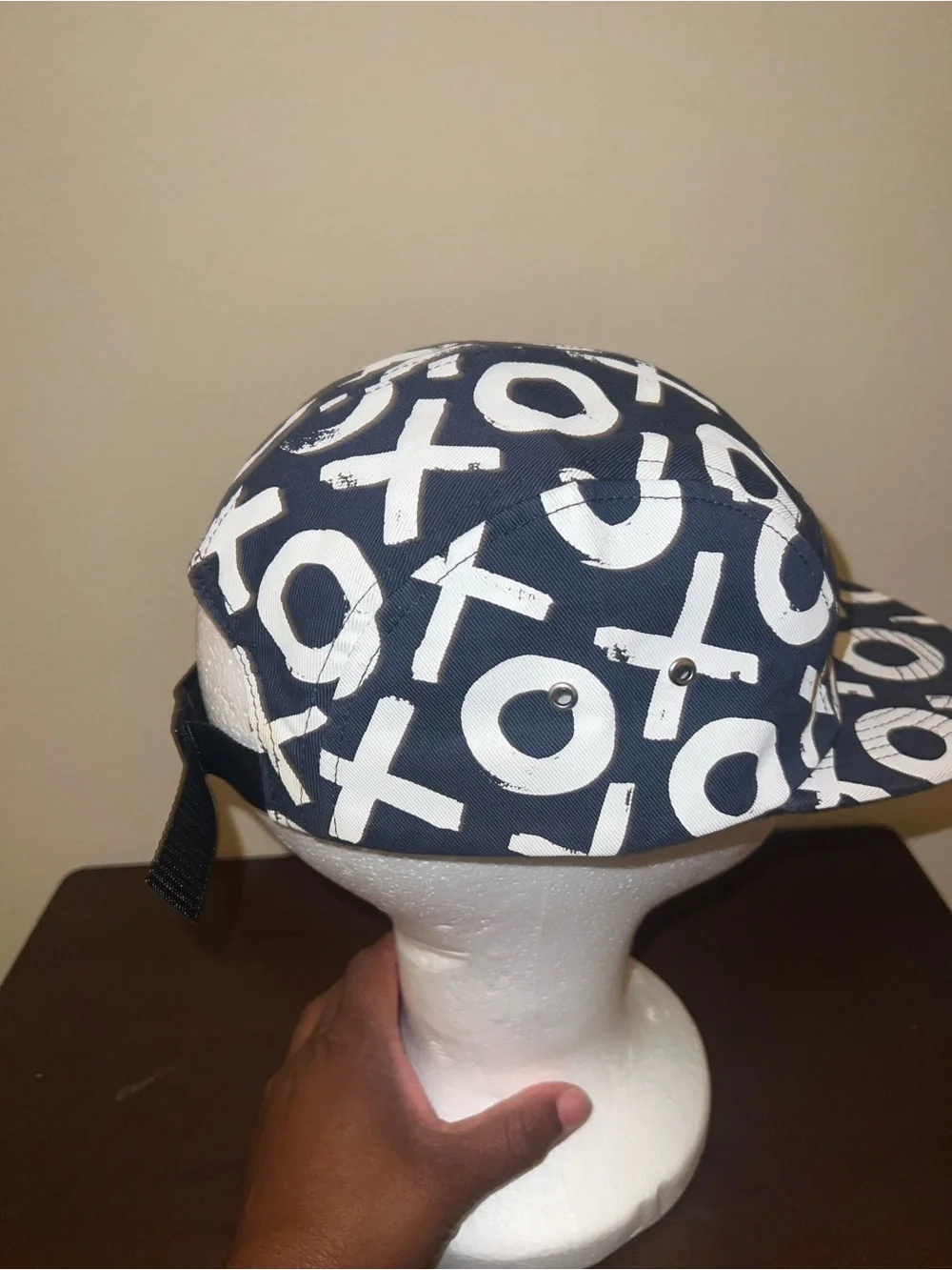 The Ouiet Life Los Angeles Navy Blue All Over Tic Tac Toe 5 Panel Ball Cap
